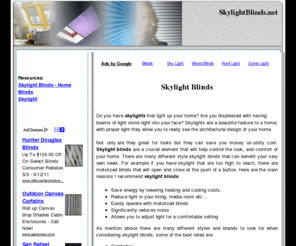 skylightblinds.net: Skylight Blinds
Information on how skylight blinds are beneficial to you and your home, skylight blind product reviews and more!