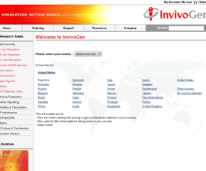invivogen.info: InvivoGen: Innate immunity, TLR (Toll-Like Receptor), selective antibiotics, anti-mycoplasma, research products quality provider
InvivoGen provides innovative tools for studying Innate Immunity from the TLRs to the inflammasomes and antibiotics for cell selection or mycoplasma elimination. Our diverse product line touches many disciplines including RNA interference, Immunoglobulin A, Gene Therapy and Cancer Research