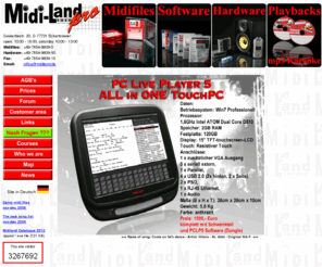 midi-land-pro.com: Midiland-Pro, Midifiles, Software, Hardware für Musiker
Midifiles, Software, Hardware, Instrumente