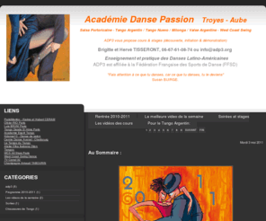 adp3.org: Académie Danse Passion Troyes: ADP3
Enseignement et pratique des danses latino-américaines