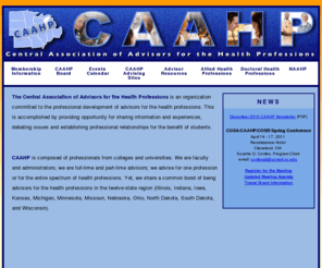 caahp.org: CAAHP - Central Association of Advisors for the Health Professions
CAAHP - Central Association of Advisors for the Health Professions homepage.