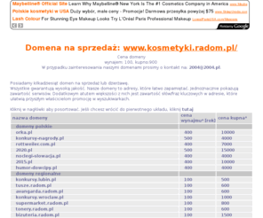 kosmetyki.radom.pl: kosmetyki.radom.pl - Domena na sprzedaż
kosmetyki.radom.pl, tutaj, podaj, slowa, kluczowe, domena, domeny, sprzedaż domen, dzierżawa domen