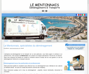 lementonnais.net: Déménageur et Transporteur pour particuliers et professionnels - Le Mentonnais
Service de demenagement, de transport et de garde meuble pour particuliers et professionnels en France a Roquebrune Cap Martin