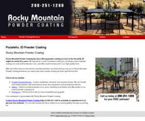 rockymountainpowdercoating.com: Powder Coating Pocatello, ID - Rocky Mountain Powder Coating
Rocky Mountain Powder Coating offers high-quality industrial, residential, and commercial powder coating services in  Pocatello, ID. 208-251-1269