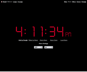 weckeronline.com: Online Alarm Clock
Online Alarm Clock - Free internet alarm clock displaying your computer time.