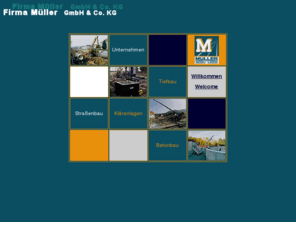 xn--mller-gmbh-9db.net: Straßenbau, Betonbau, Tiefbau, Unternehmen, Klaeranlagen, Kläranlagen, Kanalbau, Rohrvertrieb, Wasserversorgung, Gasleitungsbau, Gasleitung, Fernwärmeleitung, Fernwaerme, Fernwärme
Bauunternehmung, Bauunternehmer, Straßenbau, Betonbau, Tiefbau, Kanalbau, Gasleitungsbau