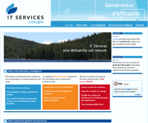 cmlight.ca: ITServices - CmLight
ITServices - Cmlight : une démarche sur mesure, l'automatisation de vos processus avec CmLight, la maîtrise de vos informations