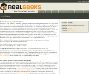 design-geeks.com: Real Geeks Clients - Realtors Producing Online at a High Level | Real Estate Web Design - IDX Real Estate Websites & Solutions by Real Geeks
Real Geeks clients generate and convert more leads than most because the websites are built for the user in mind. Contact us today to get your high performance IDX real estate website and custom web design.