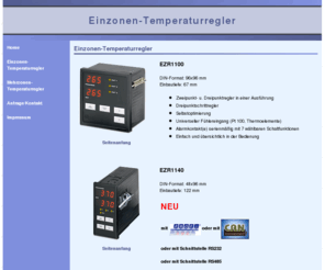 einzonen-temperaturregler.de: Einzonen-Temperaturregler
mikroprozessorgesteuerte Einzonen-Temperaturregler 