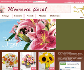 monfloral.com: Monrovia Floral - Monrovia, CA, 91016 - Delivering Fresh Flowers and Gifts
Monrovia Floral - Monrovia, CA, 91016 Flower and gift ordering locally to Monrovia, CA, Arcadia, CA, Azusa, CA, Bradbury, CA, Covina, CA, Duarte, CA, Glendora, CA, Irwindale, CA, La Verne, CA, Pasadena, CA, Sierra Madre, CA or worldwide via our international delivery. Buy flowers online for same day and next day local florist delivery.