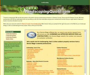 nuecescountylandscaping.com: Nueces County TX Landscaping
Your best online source for landscaping resources in Nueces County TX. Get quotes from local landscape contractors, and review the latest products in landscape design!> 