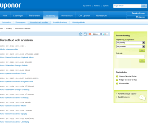 uponor-academy.com: Uponor - Kursutbud och anmälan
