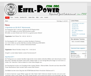 eifel-power.org: FZM Eifel-Power - Home
FZM Eifel-Power Mettendorf
Freizeitmannschaft aus der Eifel!, Eifel Power, Eifel, Power, FZM, Freizeit