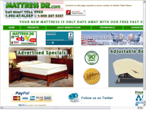 mattressdr.net: MattressDr Memory Foam Specialists, Luxury memory foam beds ,mattresses, pillows
MattressDr Tempur-Pedic, Luxury memory foam beds, adjustables, mattresses, pillows