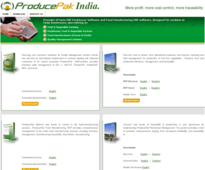 producepakindia.com: Farm ERP Packhouse Food Manufacturing ERP Software
ProducePak provides industrial strength farm software ERP, packhouse software, food manufacturing ERP to improve fruit and vegetable grower and food processors traceability and profit