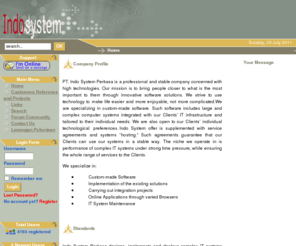 indosystem.net: - Home
Joomla - the dynamic portal engine and content management system