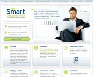 grasshopperlearning.com: Smart Grasshopper Learning and Professional Development
Smart Grasshopper is the best choice for MLO SAFE pre-licensing and exam prep