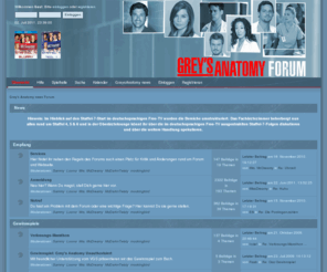 greysforum.de: Grey's Anatomy news Forum - Index
Grey's Anatomy news Forum - Index