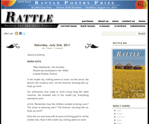 rattle.com: RATTLE: Poetry for the 21st Century
