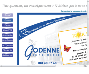 godenne.com: Imprimerie Godenne
Site de l'imprimerie Godenne