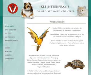 kleintierpraxis-wentker.com: Kleintierpraxis Wentker - Tierarzt, Tierärztin, Hannover, Tierarztpraxis, Langenhagen, Tiere, Veterinär
Herzlich Willkommen in der Kleintierpraxis Wentker