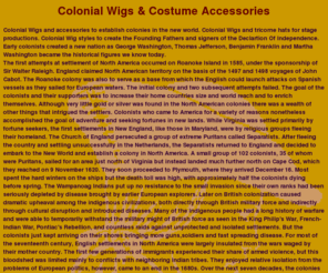 colonialwigs.net: Colonial Wigs and accessories for 1776 Costumes.
Colonial Wig and costume accessories to explore the new world.