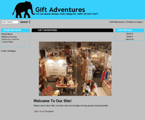 gift-adventures.com: Gift Adventures
Gift Adventures online featuring fine and unusual gifts from State College Pennsylvania. 