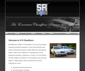 srchauffeurs.com: SR Chauffeurs
Safe and reliable executive chauffeuring service in London and the South East