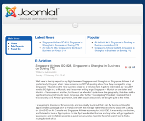 e-aviation.net: E-Aviation
Joomla! - the dynamic portal engine and content management system