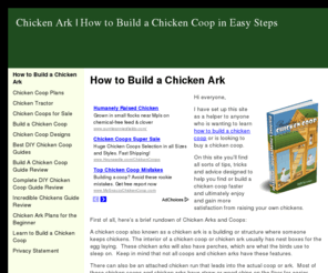  Chicken Coop or Chicken Ark? Learn how to build a Chicken Coop in Easy