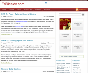 eriricaldo.com: Belajar Menghasilkan Uang Dengan Blogging
This website is aimed at helping every blogger to earn the most money with blogging. Read our unique Guides, Tips, Strategies... and start making MORE money!