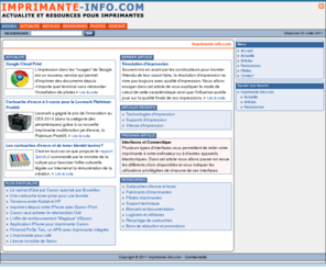 imprimante-info.com: Imprimante Info - Actualité et ressources pour imprimantes
Imprimante-info.com: Toute l'actualité des imprimantes, des conseils d'achat, des guides pratiques et des ressources utiles pour votre imprimante.