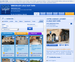 laforet-lislesurtarn.com: Immobilier Gaillac - Agence immobilière Gaillac | Annonces achat et location - Laforêt Immobilier
Agence Laforêt Gaillac : votre agence immobilière Gaillac vous accompagne dans votre projet immobilier que ce soit pour vendre ou acheter un bien immobilier à Gaillac. Retrouvez sur notre site de nombreuses annonces immobillères à Gaillac.