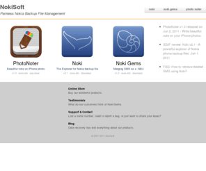 nokisoft.com: NokiSoft | Painless Nokia Backup File Management
