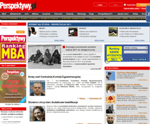 perspektywy.pl: Perspektywy.pl - Matura, Studia, Uczelnie - Edukacyjny Portal Maturzystów
Matura, uczelnie, studia. Perspektywy.pl to najlepszy portal z bieżącymi informacjami na temat edukacji i świata nauki