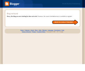 charlottebarmap.com: Blogger: Blog not found
Blogger is a free blog publishing tool from Google for easily sharing your thoughts with the world. Blogger makes it simple to post text, photos and video onto your personal or team blog.