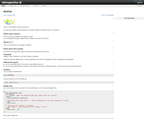 drycss.org: retrospectiva at jgotti.net / Wiki: dryCss
