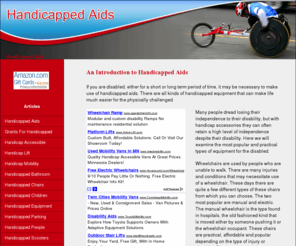 handicapaids.biz: Handicapped Aids | Disabled
An Introduction to Handicapped Aids