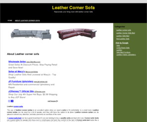 leathercornersofa.org: Leather Corner Sofa
The reason why you should have a leather corner Sofa