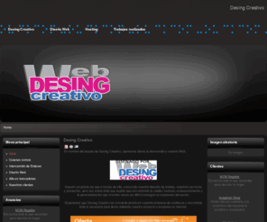 desingcreativo.com: Desing Creativo
Diseño web profesional. Empresa dedicada al diseño de páginas web; 7 años de experiencia, sólido contrato, toda España ¦ Promesas Cumplidas con su Web