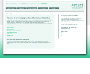 ecsact.dk: Uafhængig aktuarrådgivning og analyser - Ecsact
Ecsact -  Hvis du driver forsikringsvirksomhed, men ikke har behov for en fast aktuar eller hvis din aktuarafdeling har brug for en ekstra hånd. Ecact uafhængig aktuarrådgivning og analyse.