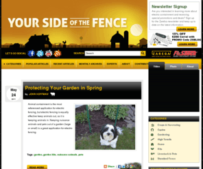 hobbyfarmblog.com: Farming Blog: Your Side of The Fence
Read all about electric fencing and how it relates to farming from Zareba. Come join our community!