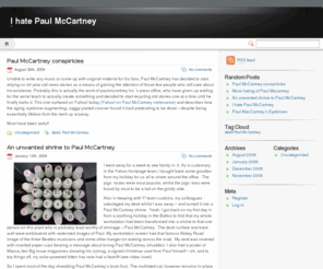 ihatepaulmccartney.com: I hate Paul McCartney
<?=$description?> 