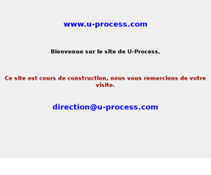 u-process.com: U-Process
L'équipe de la Société U-Process comme Ultimate Process vous propose notre compétence en création des logiciels professionnel pour la gestion de votre société et pour diverses applications