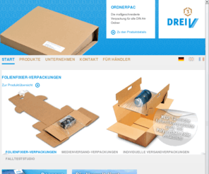 drei-v.com: DREI V  Intelligente Versandverpackungen
DREI V, Ihr Partner für die Herstellung intelligenter Verpackungen aller Art. 				
