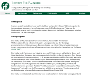 institut-faunistik.net: Institut für Faunistik
Homepage des Instituts für Faunistik