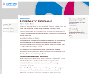 namensfindung.biz: Namefinding: Namensentwicklung, Namenskreation für Marken, Markennamen entwickeln | Namefinding.biz | Entwicklung von Markennamen
Namefinding: Für Produktmarken und Unternehmensmarken können mit Hilfe des Namefinding neue und verfügbare Markennamen entwickelt werden.