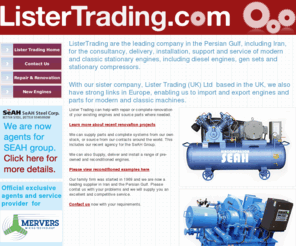 listertrading.com: Lister Trading Home
worldwide sales, installation and support of stationary engines, diesel engines, gen-sets and stationary compressors