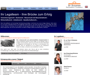 legalteam.de: Dr. Dickstein - Rechtsanwälte, Fachanwälte - Hamburg
Dr. Dickstein - Rechtsanwälte Fachanwälte - Hamburg. Wir sind Ihre kompetenten Interessenvertreter auf dem Gebiet des Zivilrechts, insbesondere Bank-, Versicherungs-, Steuer- und Gesellschaftsrecht. Zudem betreuen wir Mandanten im Erbrecht und Arbeitsrecht. Wir stehen auch Ihnen gerne zur Verfügung, auch für die Insolvenzberatung.