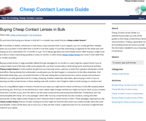 cheapcontactlenseguide.com: Cheap Contact Lenses
Cheap Contact Lenses is established to assist you in finding discounts and cheap contact lenses deals online or around your area.